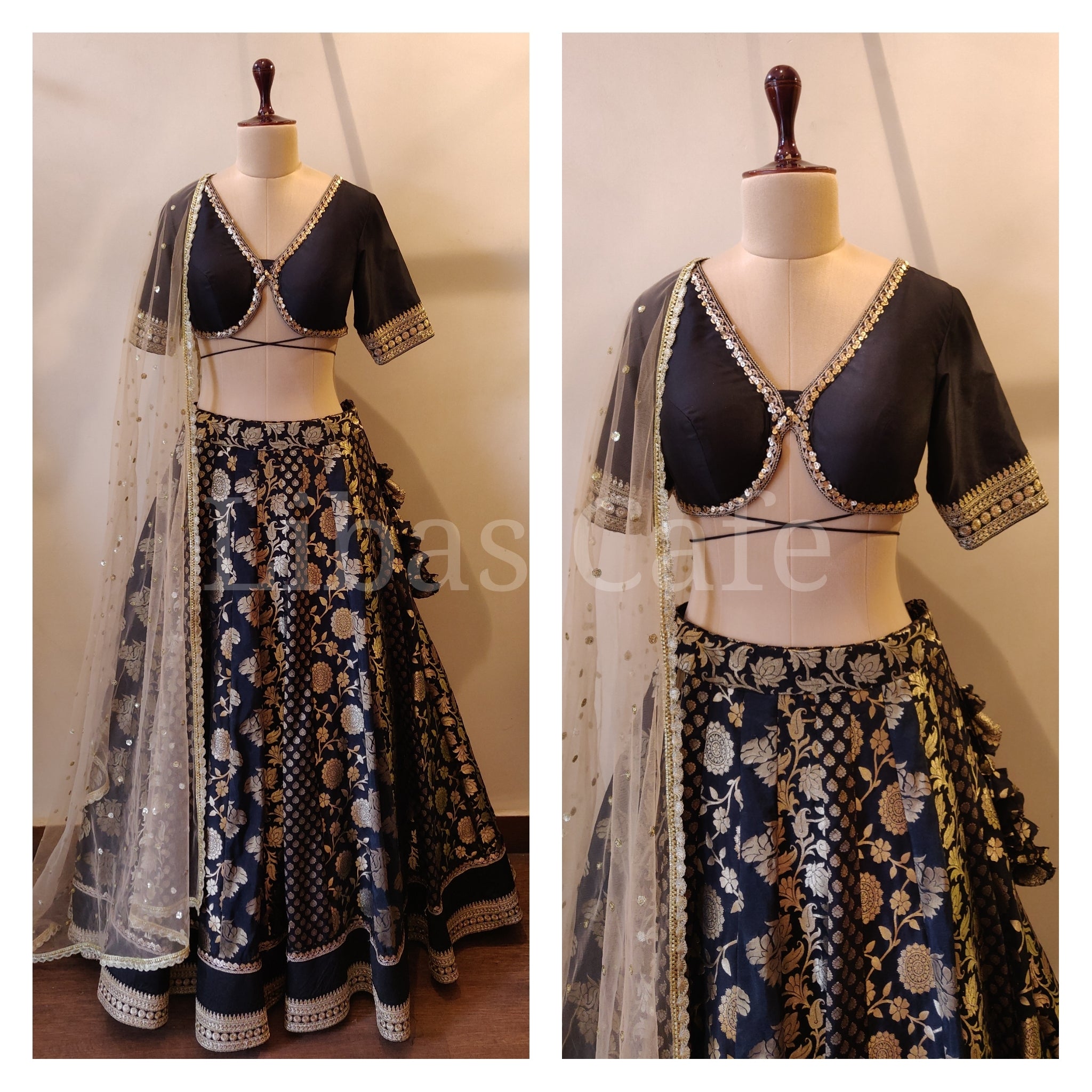 The Classic Black Lehenga